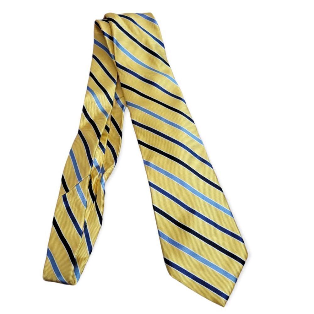 Stafford silk pencil Stripped tie XL